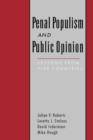 Penal Populism and Public Opinion : Lessons from Five Countries - Book
