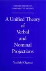 A Unified Theory of Verbal and Nominal Projections - Book
