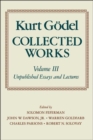 Kurt Godel: Collected Works: Volume II : Publications 1938-1974 - Book