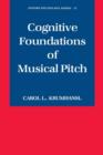 Cognitive Foundations of Musical Pitch - Book