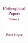 Philosophical Papers: Volume One - Book