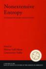 Nonextensive Entropy : Interdisciplinary Applications - Book