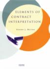 Elements of Contract Interpretation - Book