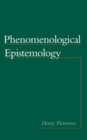 Phenomenological Epistemology - eBook