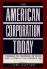 The American Corporation Today - eBook