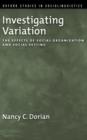 Investigating Variation : The Effects of Social Organization and Social Setting - Book