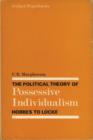 The Political Theory of Possessive Individualism : Hobbes to Locke - Book