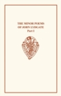 John Lydgate : The Minor Poems vol I Religious Poems - Book