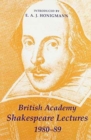 British Academy Shakespeare Lectures 1980-89 - Book