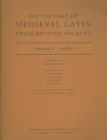 Dictionary of Medieval Latin from British Sources : Fascicule X: Pel-Phi - Book