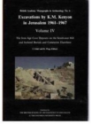 Excavations by K M Kenyon in Jerusalem, Volume 4 : The Iron Age Cave Deposits - Book