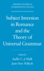 Subject Inversion in Romance and the Theory of Universal Grammar - eBook