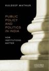 Public Policy and Politics in India : How Institutions Matter - Book
