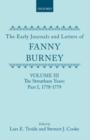 The Early Journals and Letters of Fanny Burney: Volume III: The Streatham Years, Part I, 1778-1779 - Book