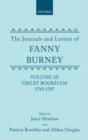 The Journals and Letters of Fanny Burney (Madame d'Arblay): Volume III: Great Bookham, 1793-1797 - Book