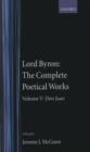 The Complete Poetical Works: Volume 5: Don Juan - Book
