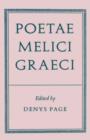 Poetae Melici Graeci - Book