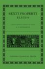 Sexti Properti Elegi - Book