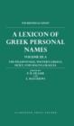 A Lexicon of Greek Personal Names: Volume III.A: The Peloponnese, Western Greece, Sicily, and Magna Graecia - Book