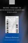 Music Theory in Seventeenth-Century England - Book