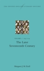 The Oxford English Literary History : Volume V: 1645-1714: The Later Seventeenth Century - Book