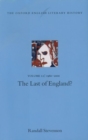 The Oxford English Literary History: Volume 12: The Last of England? - Book