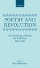 Poetry and Revolution : An Anthology of British and Irish Verse 1625-1660 - Book
