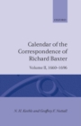 Calendar of the Correspondence of Richard Baxter: Volume II: 1660-1696 - Book