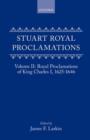 Stuart Royal Proclamations: Volume II: Royal Proclamations of King Charles I, 1625-1646 - Book