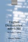 English Dictionaries, 800-1700 : The Topical Tradition - Book