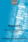 Polysemy : Theoretical and Computational Approaches - Book