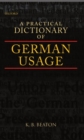 A Practical Dictionary of German Usage - Book