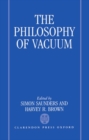 The Philosophy of Vacuum - Book