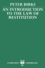 An Introduction to the Law of Restitution - Book