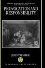 Provocation and Responsibility - Book