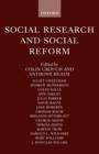 Social Research and Social Reform : Essays in Honour of A. H. Halsey - Book