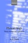 Phraseology : Theory, Analysis, and Applications - Book