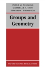 Groups and Geometry - Book