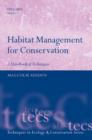 Habitat Management for Conservation : A Handbook of Techniques - Book