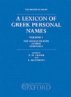 A Lexicon of Greek Personal Names: Volume I: The Aegean Islands, Cyprus, Cyrenaica - Book