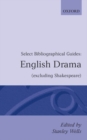 English Drama : (Excluding Shakespeare) - Book