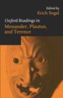 Oxford Readings in Menander, Plautus, and Terence - Book