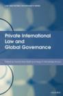 Private International Law and Global Governance - Book