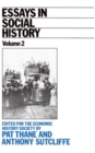 Essays in Social History Volume 2 : Edited for the Economic History Society - Book