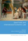 Good Faith and International Economic Law - Book