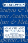 Analysis and Metaphysics : An Introduction to Philosophy - Book