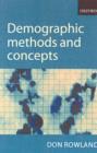 Demographic Methods and Concepts - Book