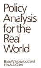 Policy Analysis for the Real World - Book