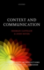 Context and Communication - Book