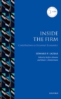 Inside the Firm : Contributions to Personnel Economics - Book